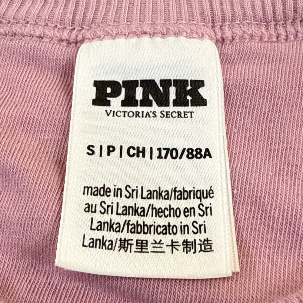 PINK Victoria's Secret Pink Striped Ribbed Tank Bra Top Size Small Bnfts Charity - Picture 7 of 10